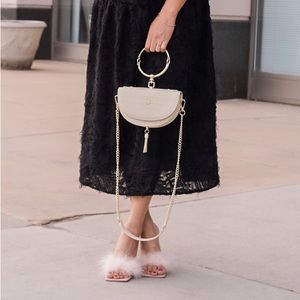 Cream Novel and Gorgeous Half-moon Bag